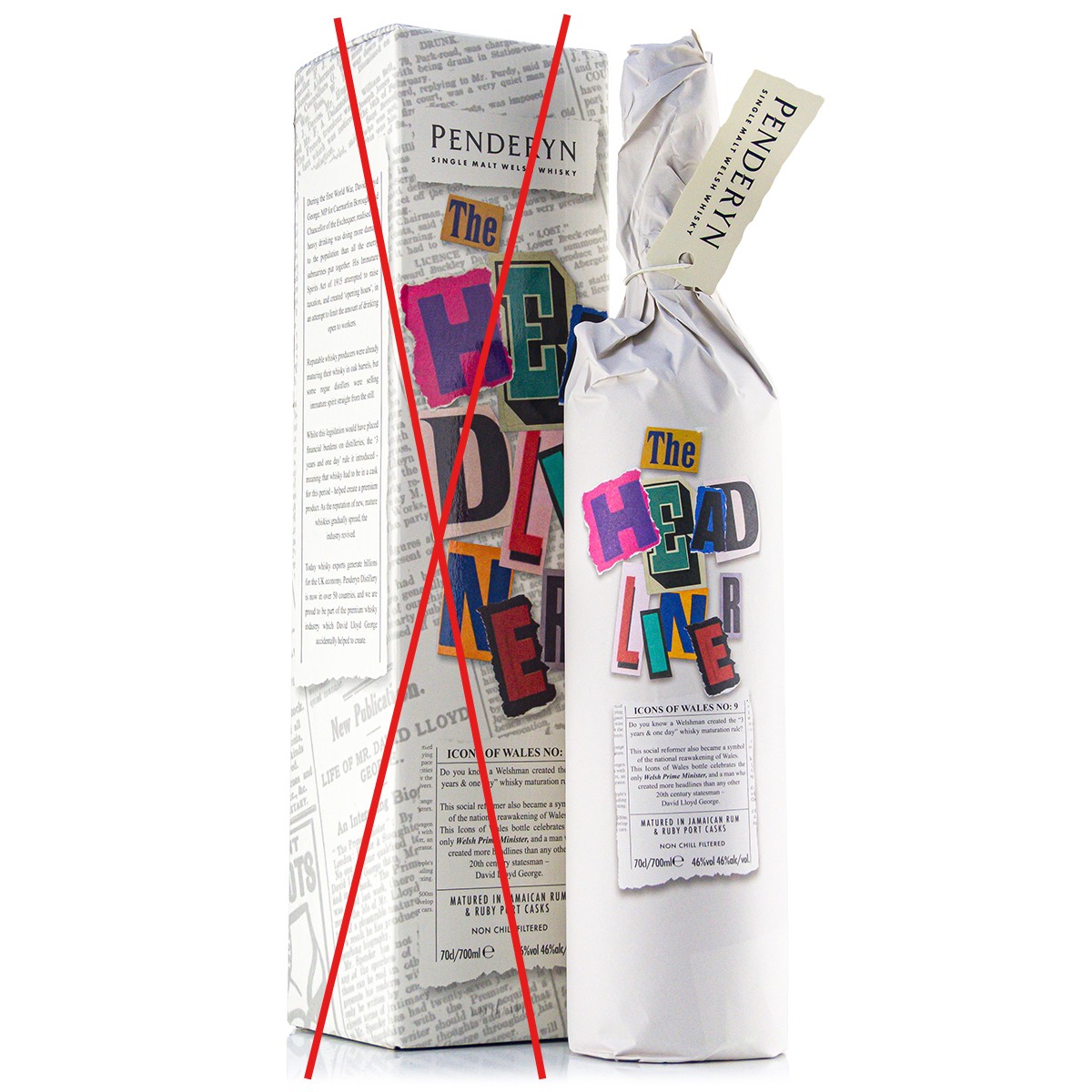 Sonderposten: Penderyn The Headliner 46%vol. 0,7 Liter