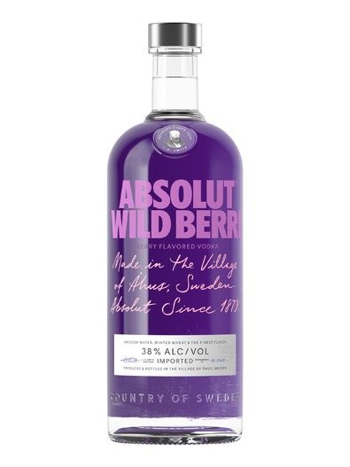 Absolut Wildberry Vodka 38%vol. 1 Liter