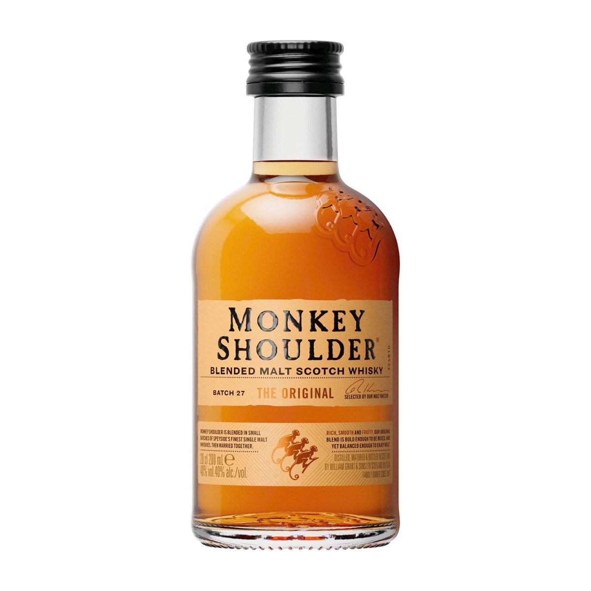 Monkey Shoulder Whisky 40%vol. 0,2 Liter