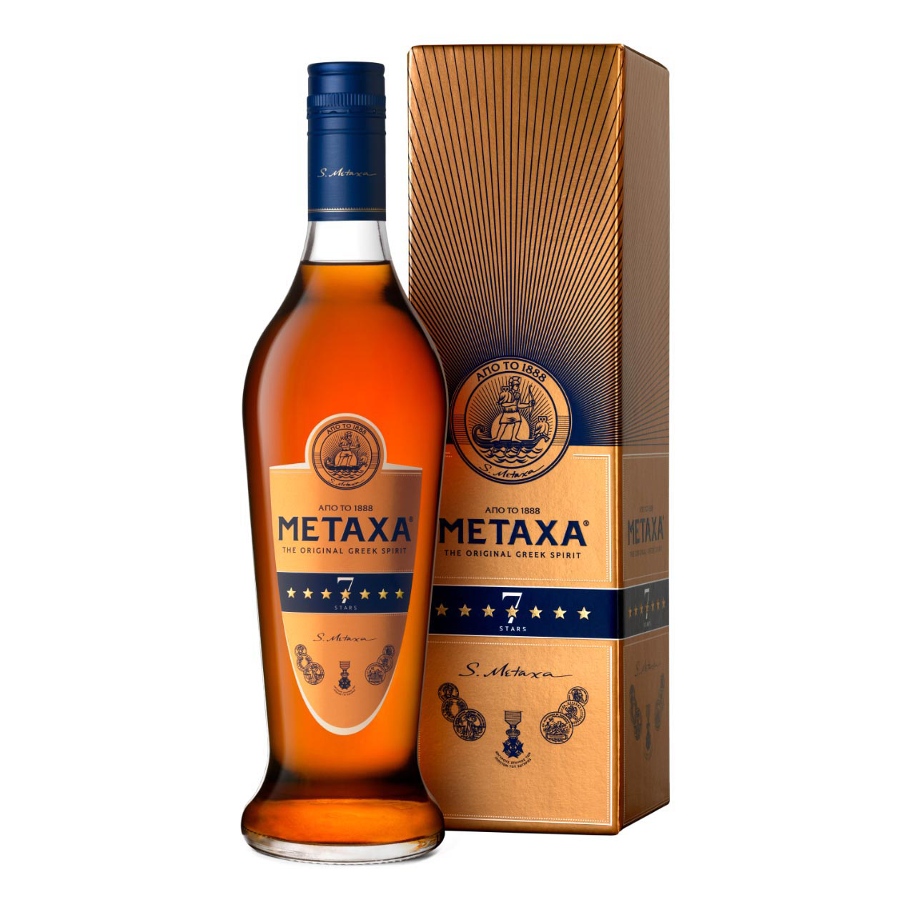 Metaxa 7 Stars 1 Liter 40%vol. Metaxa 7 Stars 1 Liter 40%vol.