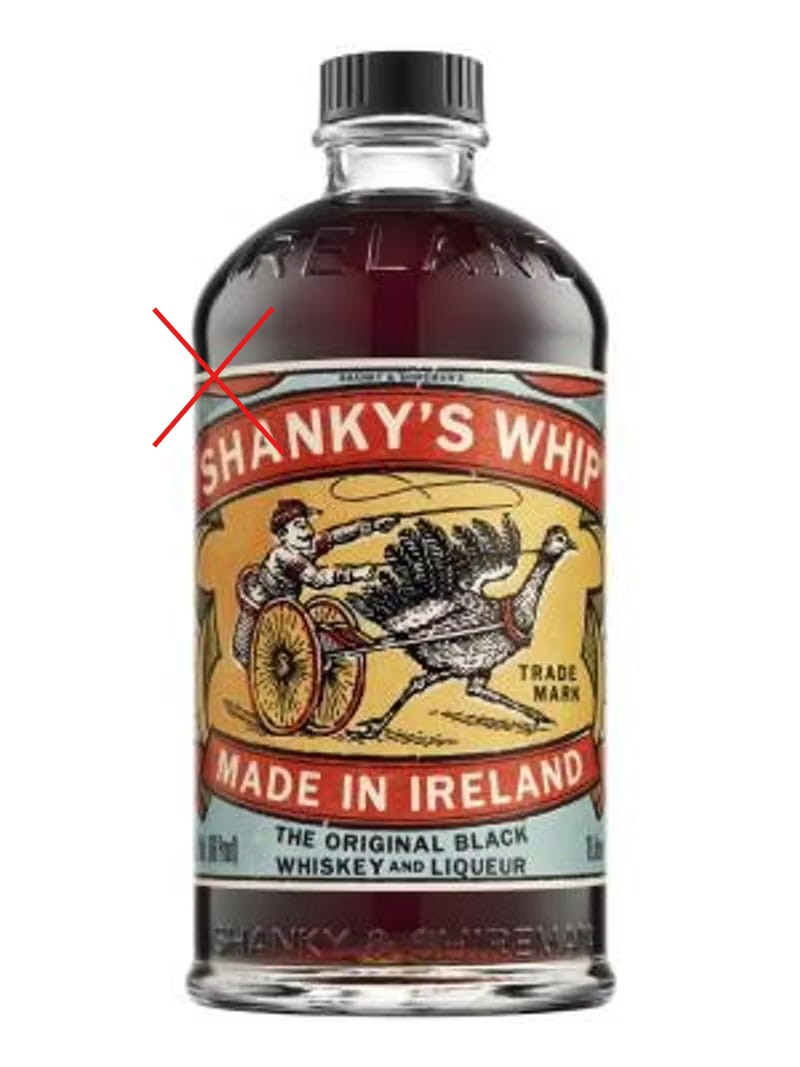 Special item: Shanky's Whip Irish Liquer 33%vol. 1 Liter