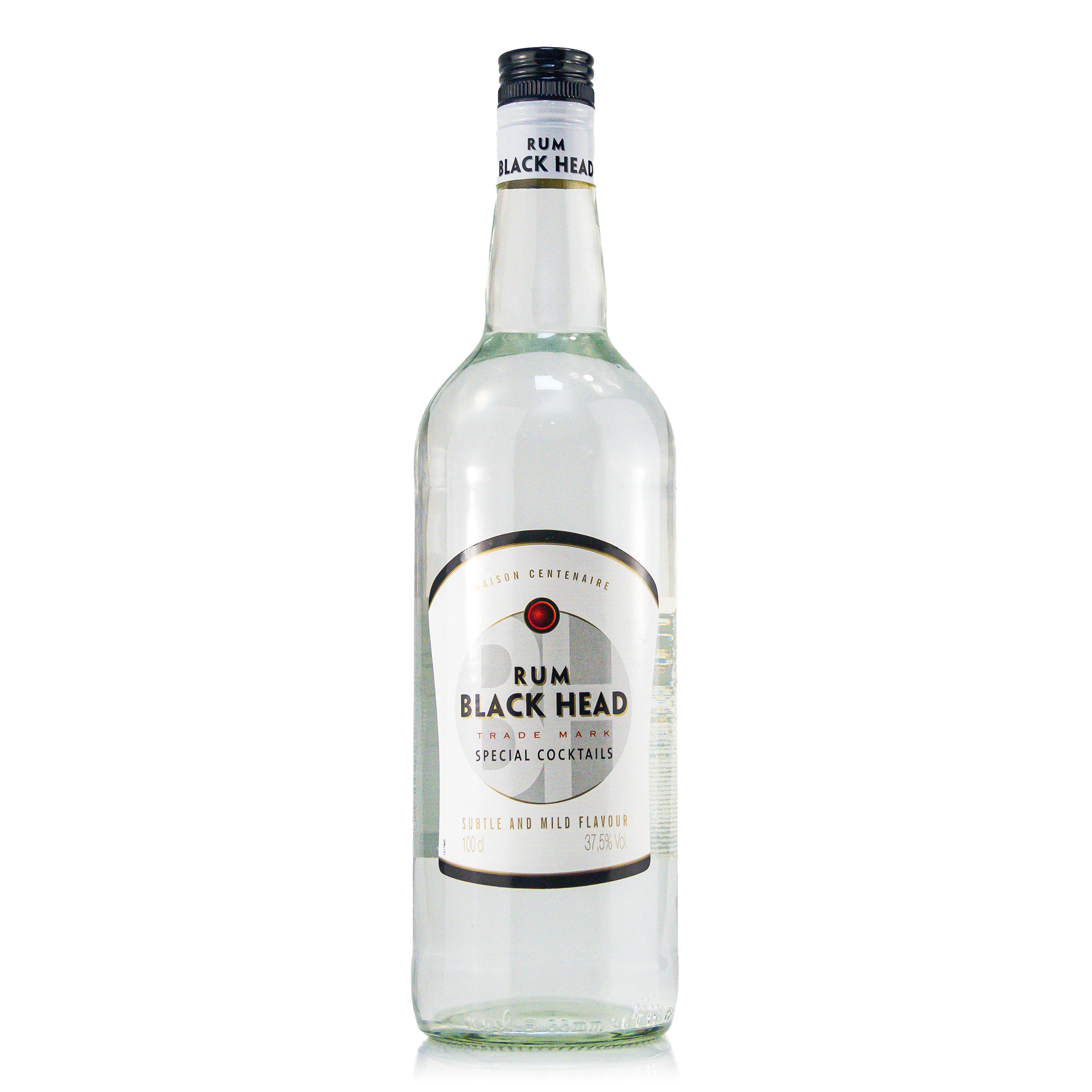 Black Head White Rum 37.5%vol. 1 Liter