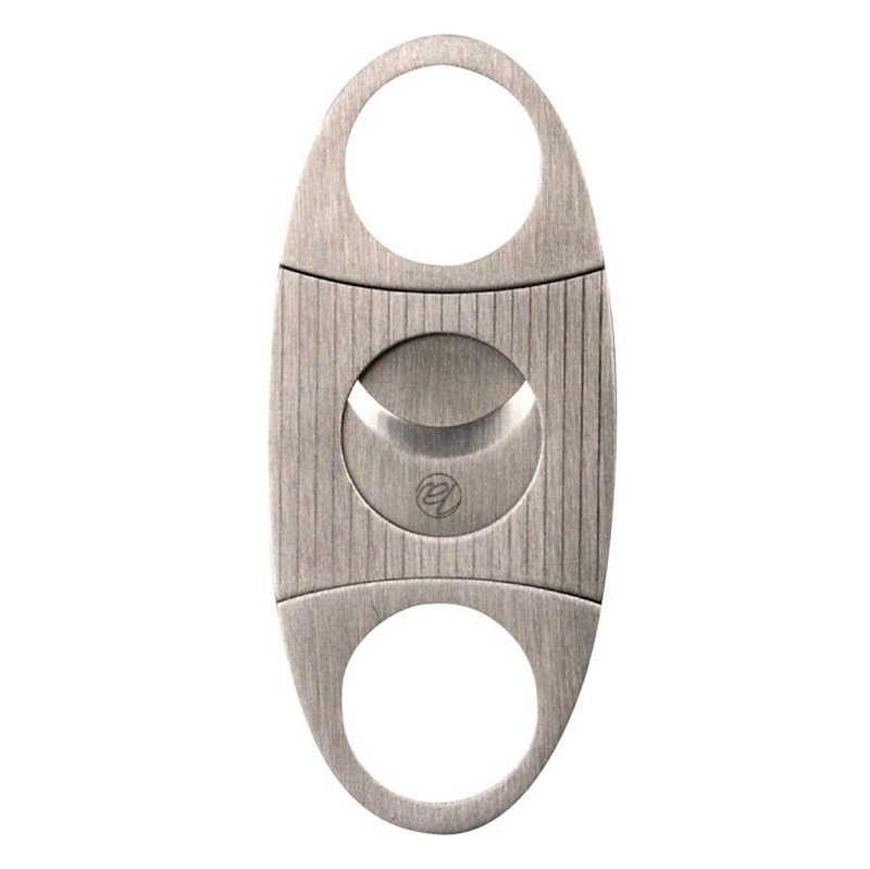 Zigarren-Abschneider Cutter Chrom - Satin/Streifen 22mm Schnitt Zigarren-Abschneider Cutter Chrom - Satin/Streifen 22mm Schnitt