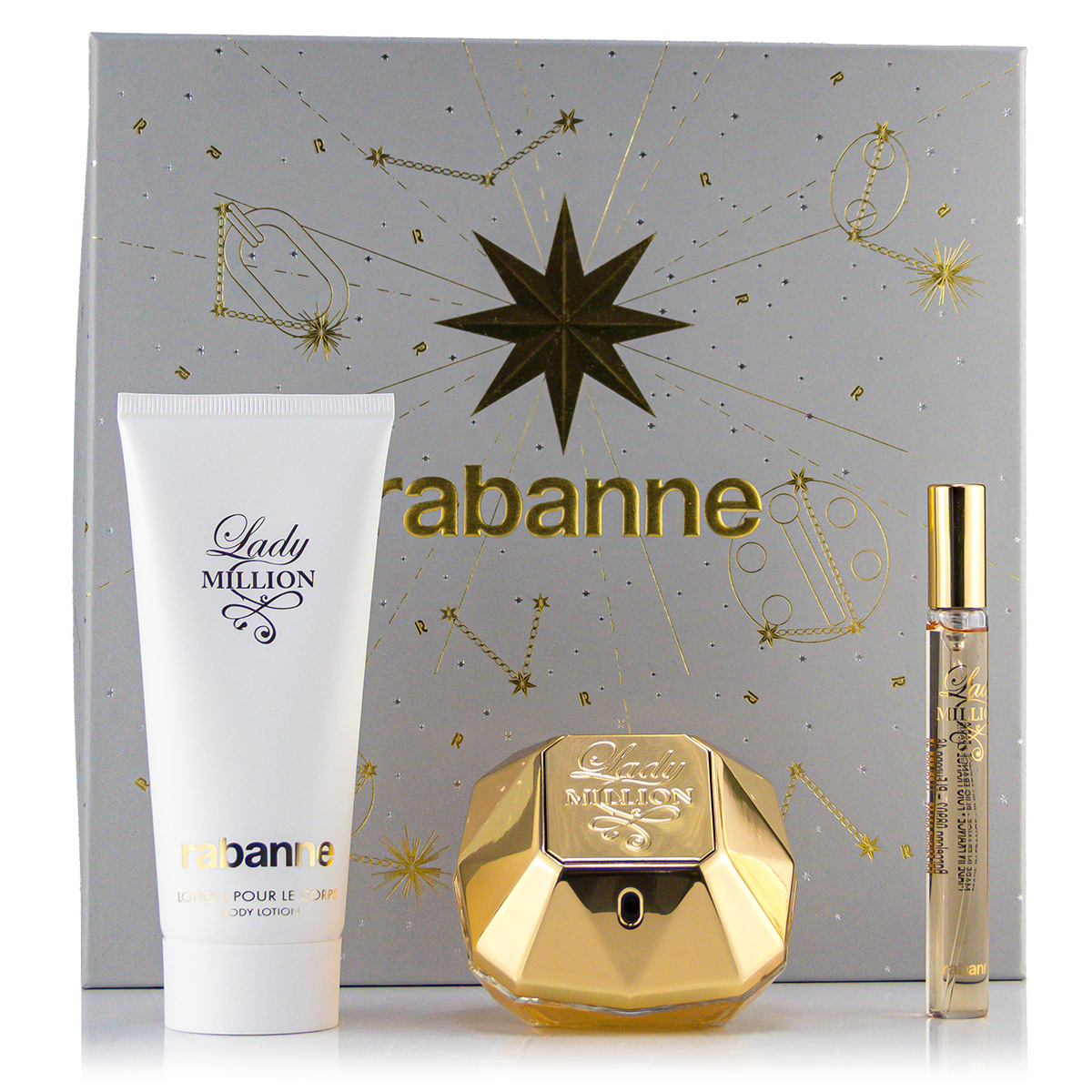 Paco Rabanne Lady Million Set EdP 50ml + 10ml + Bodylotion 100ml
