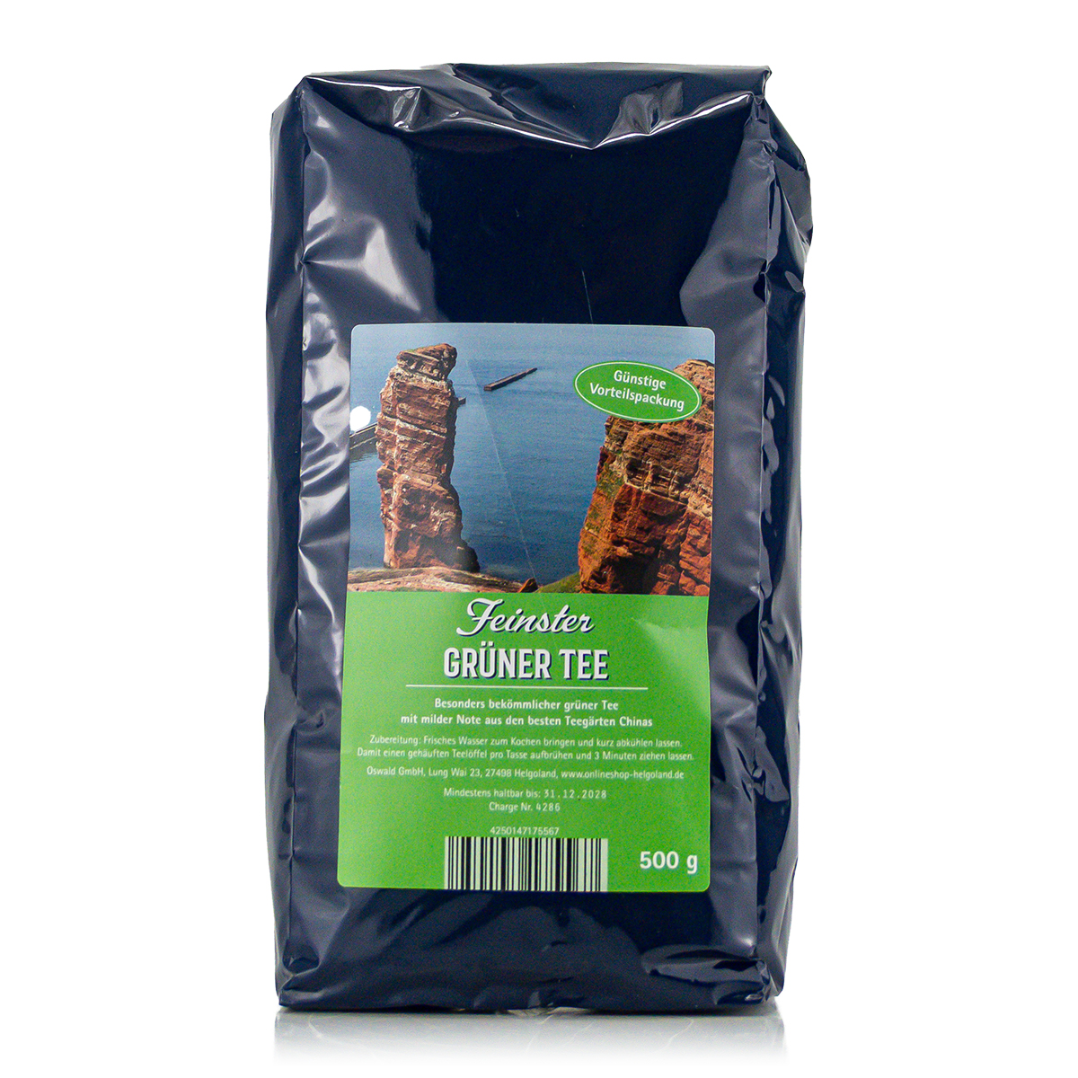 Helgoländer Feinster Grüner Tee 500g Helgoländer Feinster Grüner Tee 500g