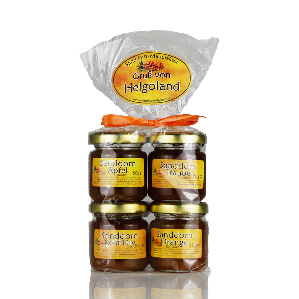 Sanddorn Marmeladen 4x50g Geschenkset