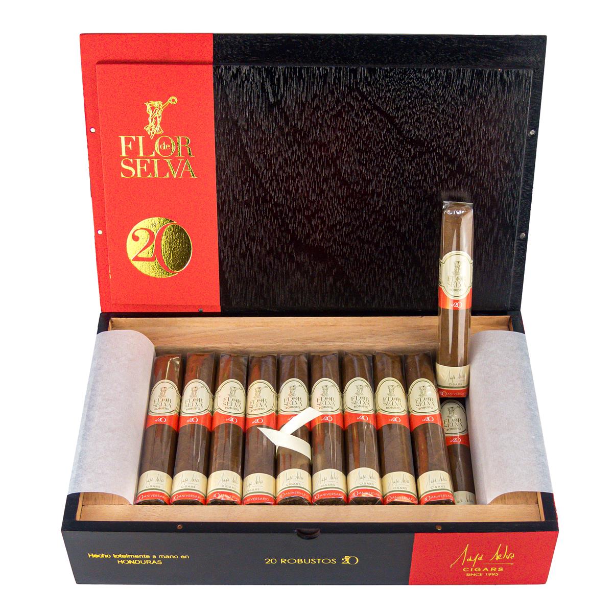 Flor de Selva Coleccion Anniversary No. 20 Robusto 20er Flor de Selva Coleccion Anniversary No. 20 Robusto 20er