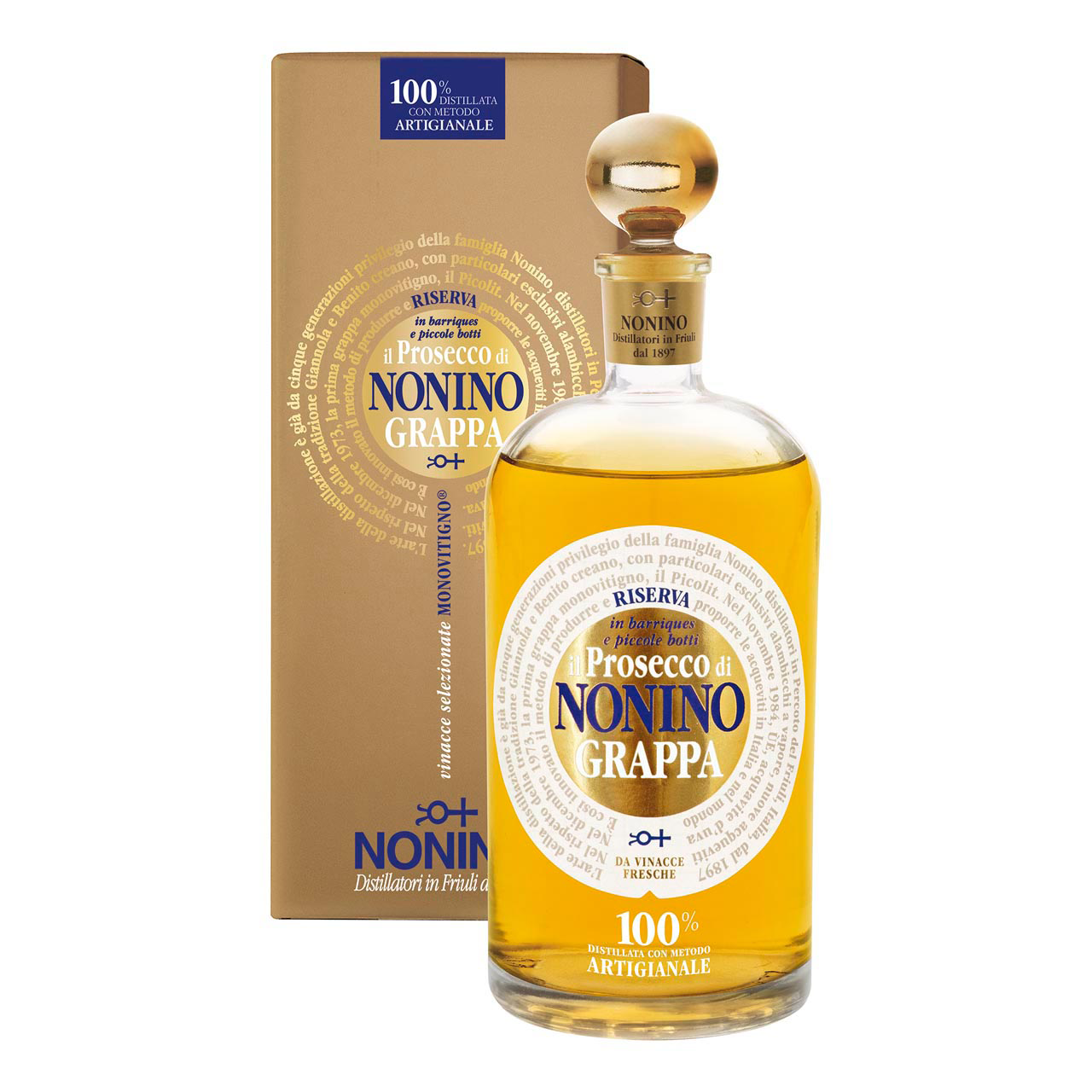 Nonino Grappa il Prosecco Barrique 0,7 Liter 41%vol. Nonino Grappa il Prosecco Barrique 0,7 Liter 41%vol.