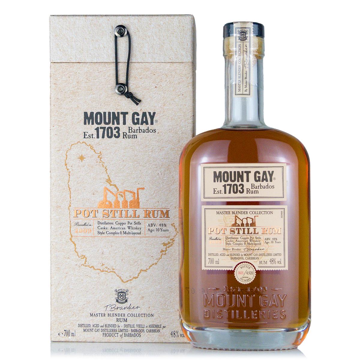Mount Gay Pot Still 10 Years 48%vol. 0,7 Liter Mount Gay Pot Still 10 Years 48%vol. 0,7 Liter