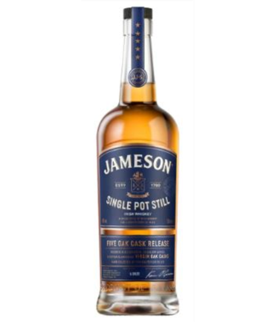 Jameson Single Pot Still Five Oak Release 0,7 Liter 46%vol.