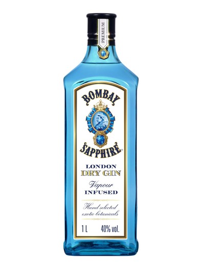 Bombay Sapphire Dry Gin 40%vol.  1 Liter
