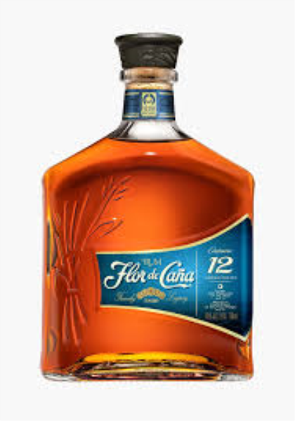 Flor de Cana 12 Years  0,7 Liter 40%vol. Flor de Cana 12 Years  0,7 Liter 40%vol.