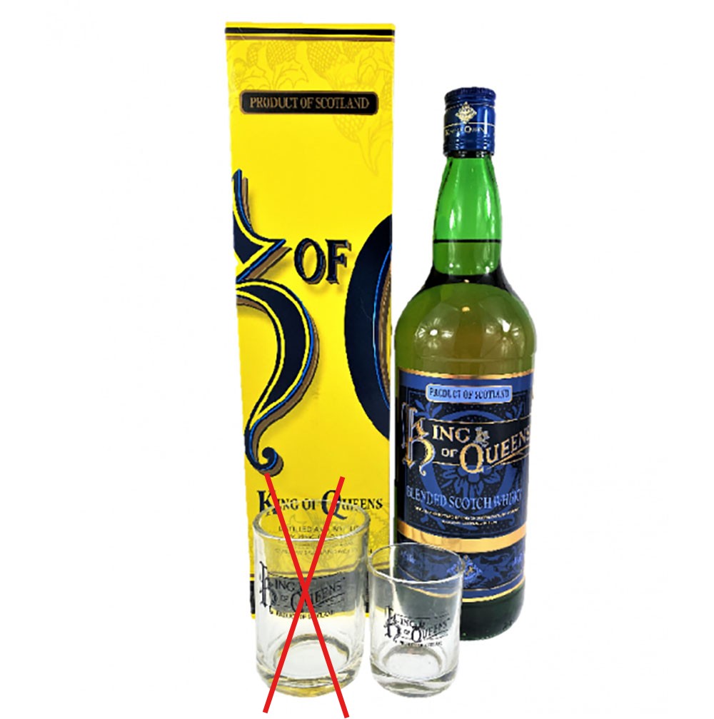 Special item: King of Queens Set + 1 glass!! 1 liter 40% vol.