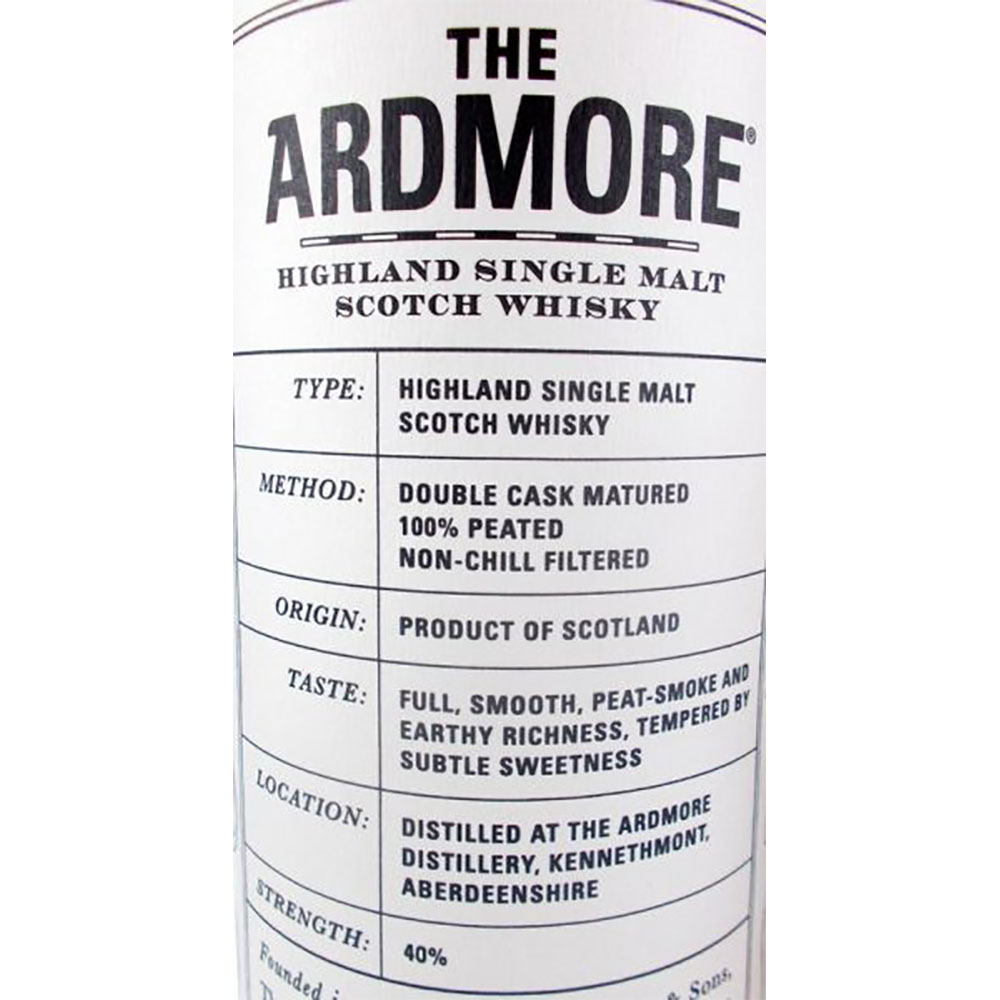 Ardmore Traditional Peated 1 liter 40% vol. Ardmore Traditional Peated 1 liter 40% vol.