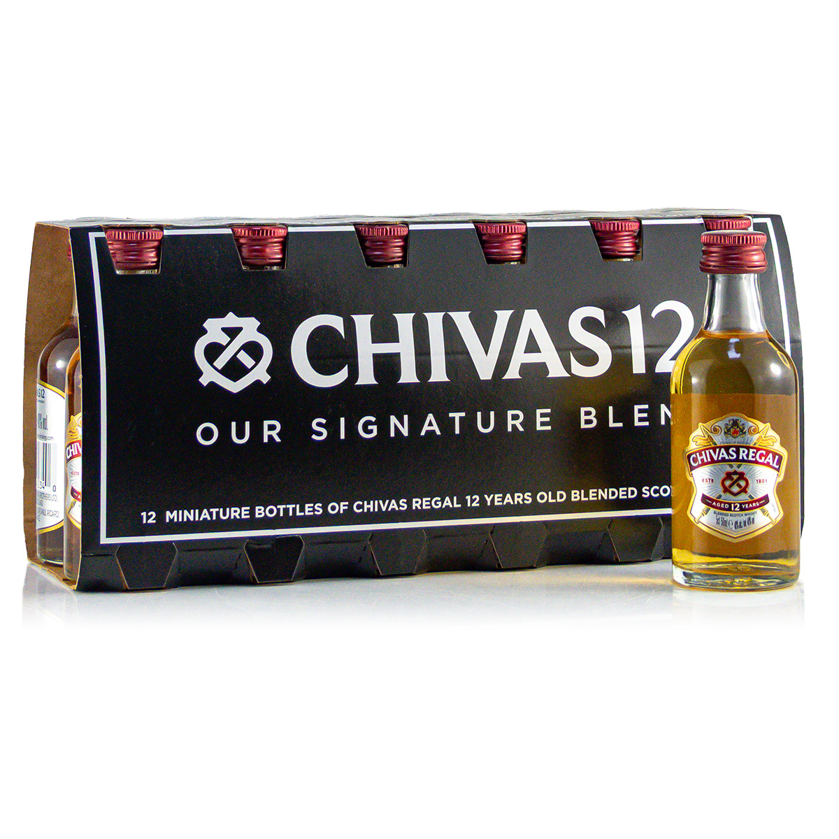Chivas Regal 12 Jahre 12 Flaschen je 0,05 Liter in Box 40%vol.