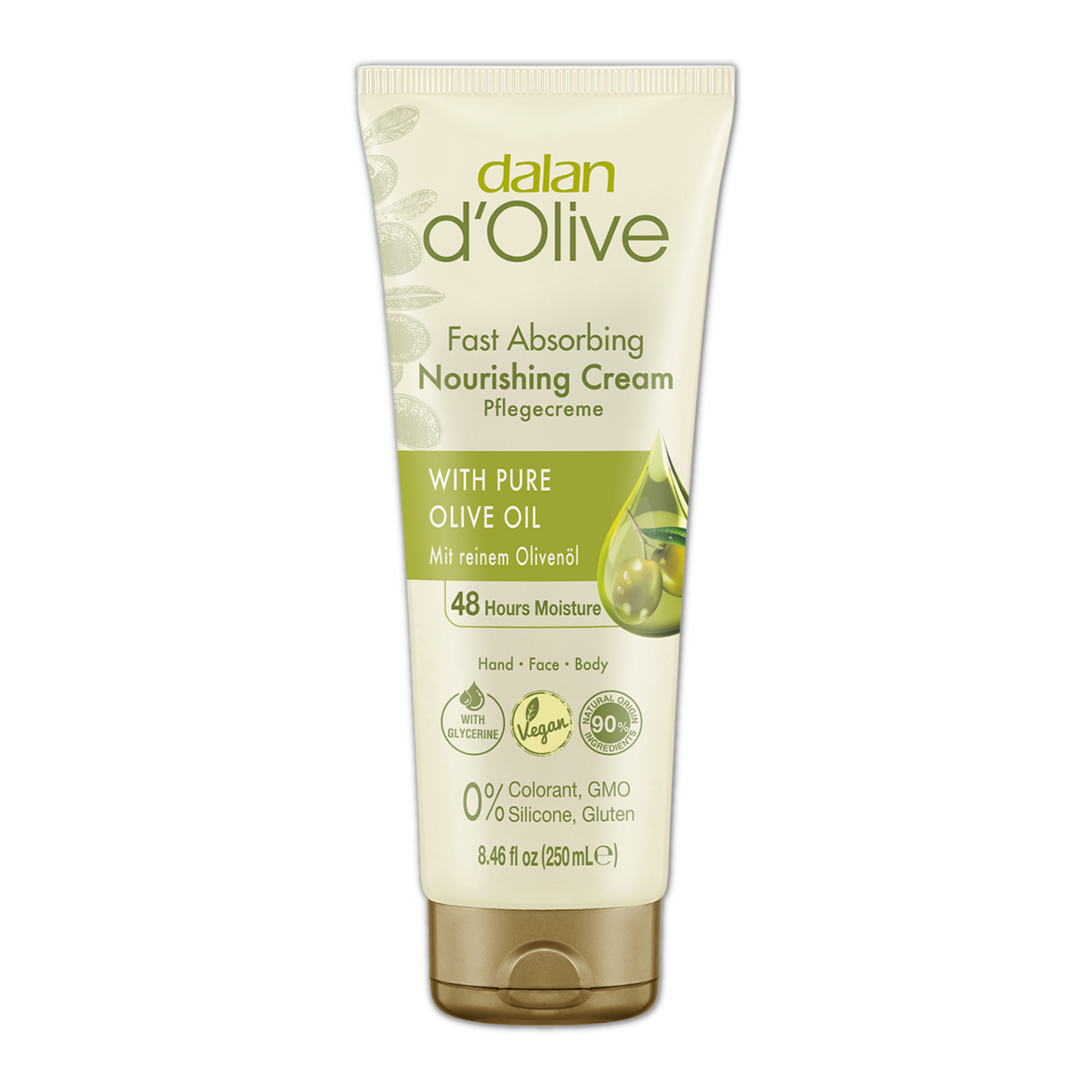 Dalan d Olive Hand & Body Cream 250ml
