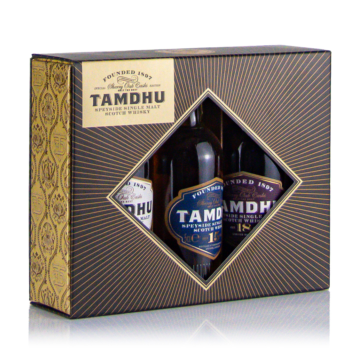 Tamdhu Tasting Set 12J.+15J.+18J. 45.3%vol  3x0.05Liter