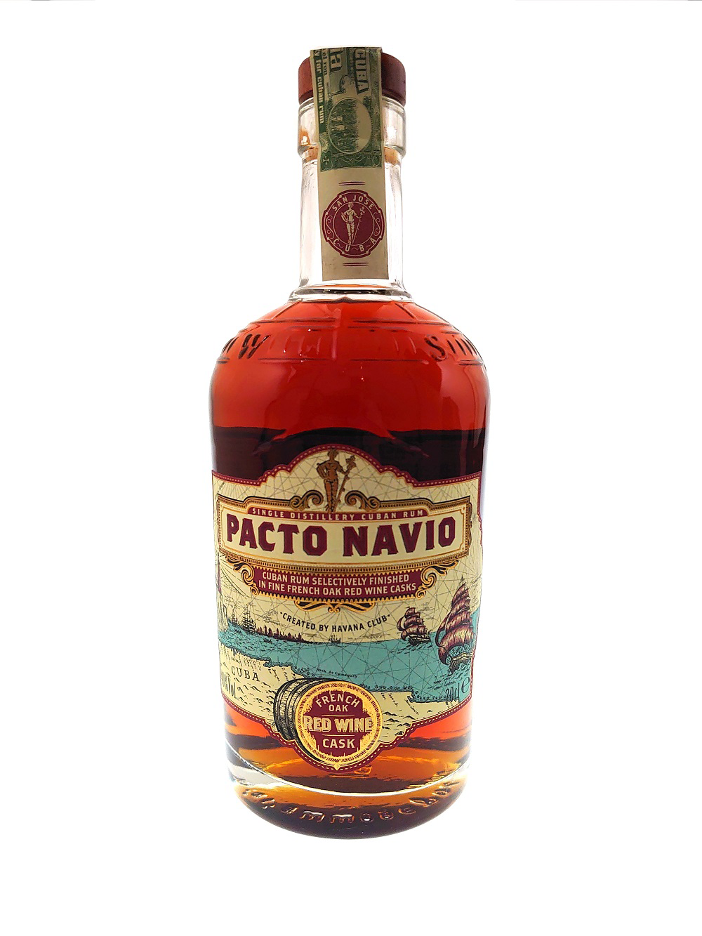 Pacto Navio French Oak Cuba Rum 40%vol. 0,7 Liter Pacto Navio French Oak Cuba Rum 40%vol. 0,7 Liter