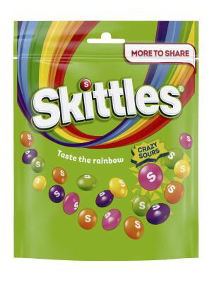 Skittles Crazy Sours XL-Pack Original 318g Skittles Crazy Sours XL-Pack Original 318g