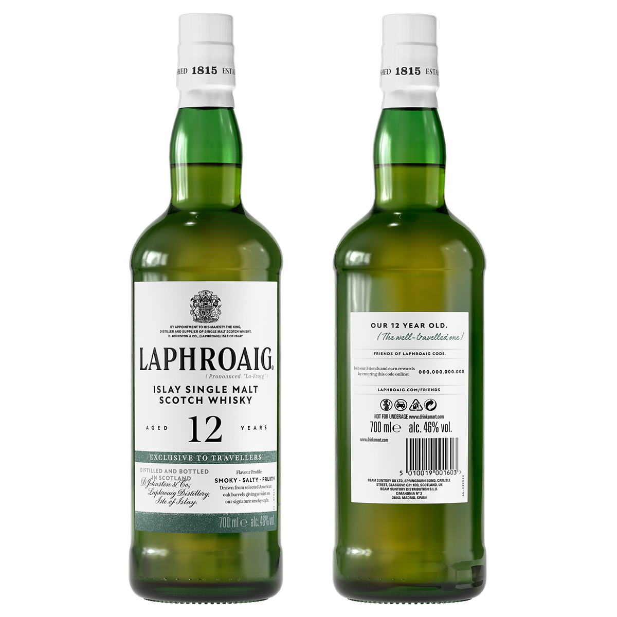 Laphroaig 12 Years 46%vol. 0.7 Liter