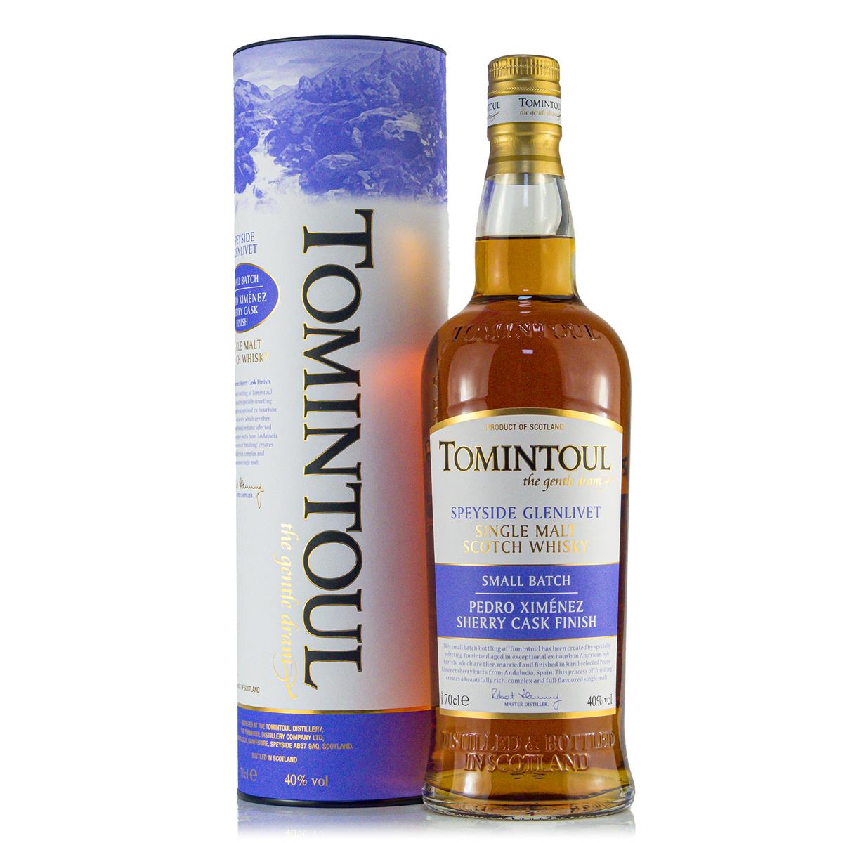Tomintoul Small Batch PX Cask 40%vol.  0,7 Liter Tomintoul Small Batch PX Cask 40%vol.  0,7 Liter