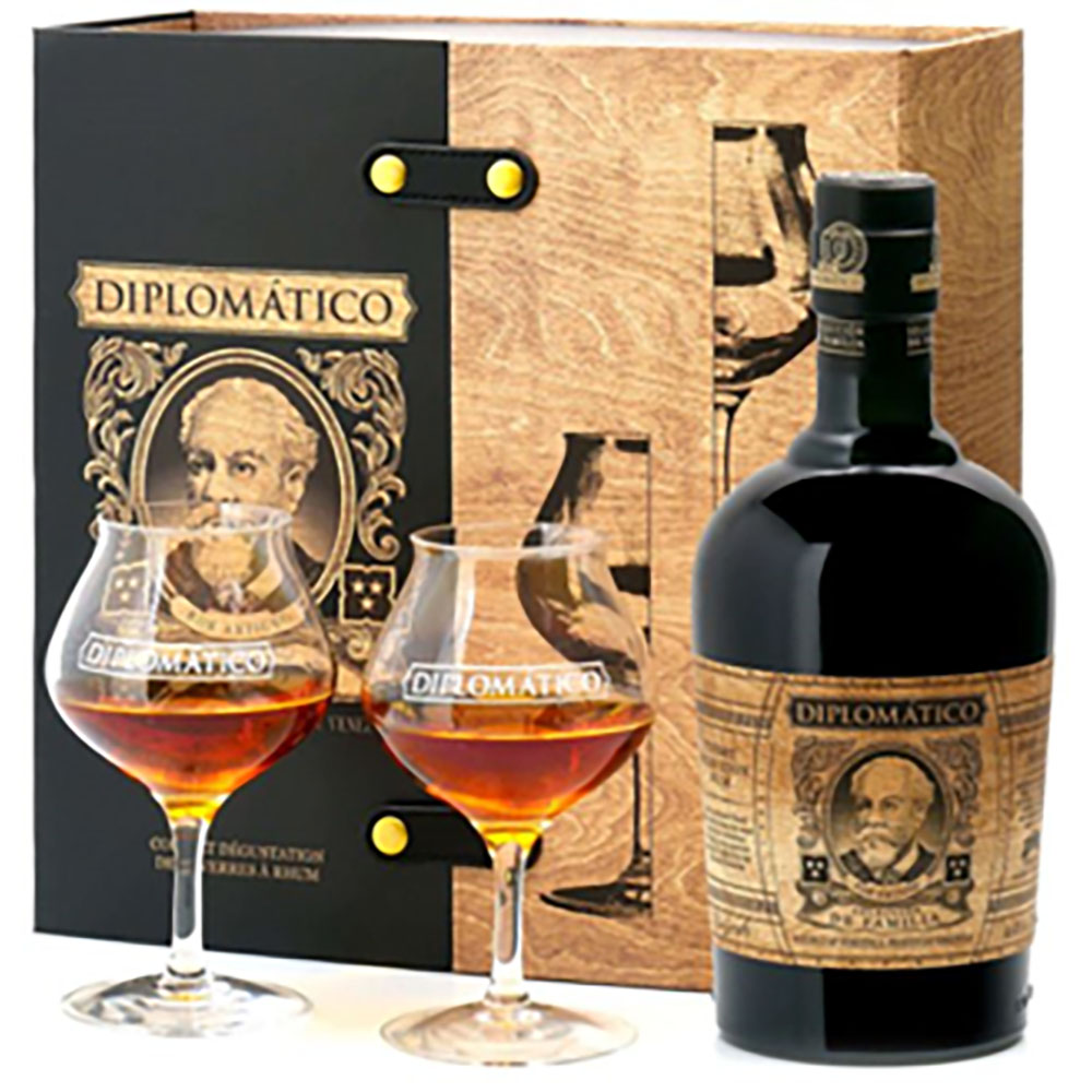 Diplomatico Seleccion de Familia + 2 Gläser 0,7 Liter 43%vol