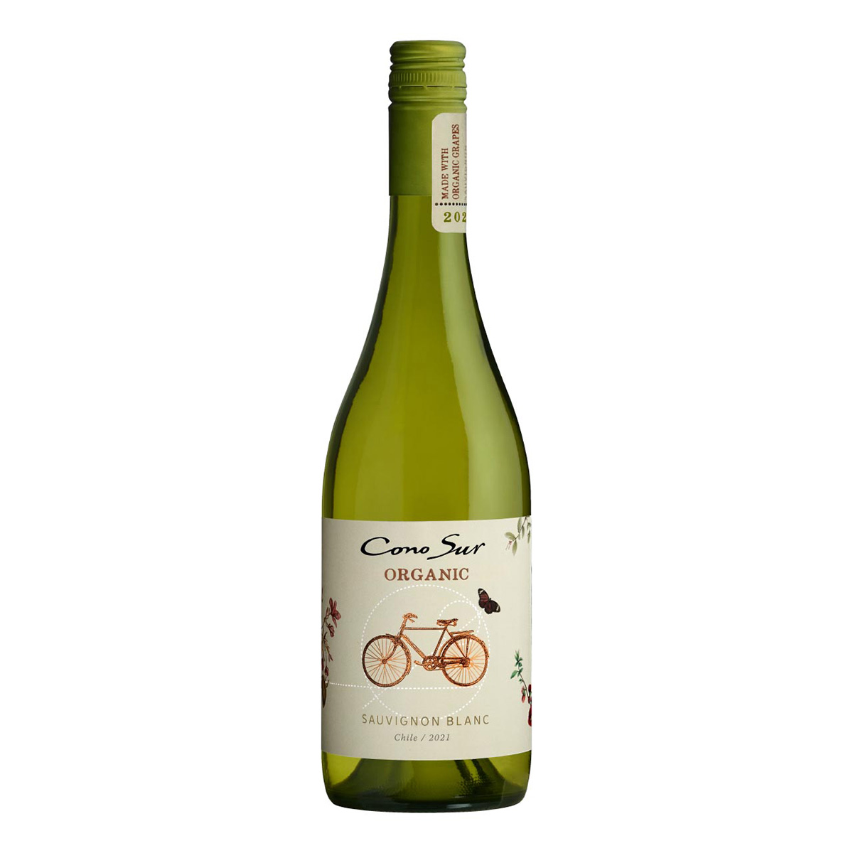 Cono Sur, Organic, Sauvignon Blanc, trocken. Wine of Chile, 0,75Liter 12%vol.