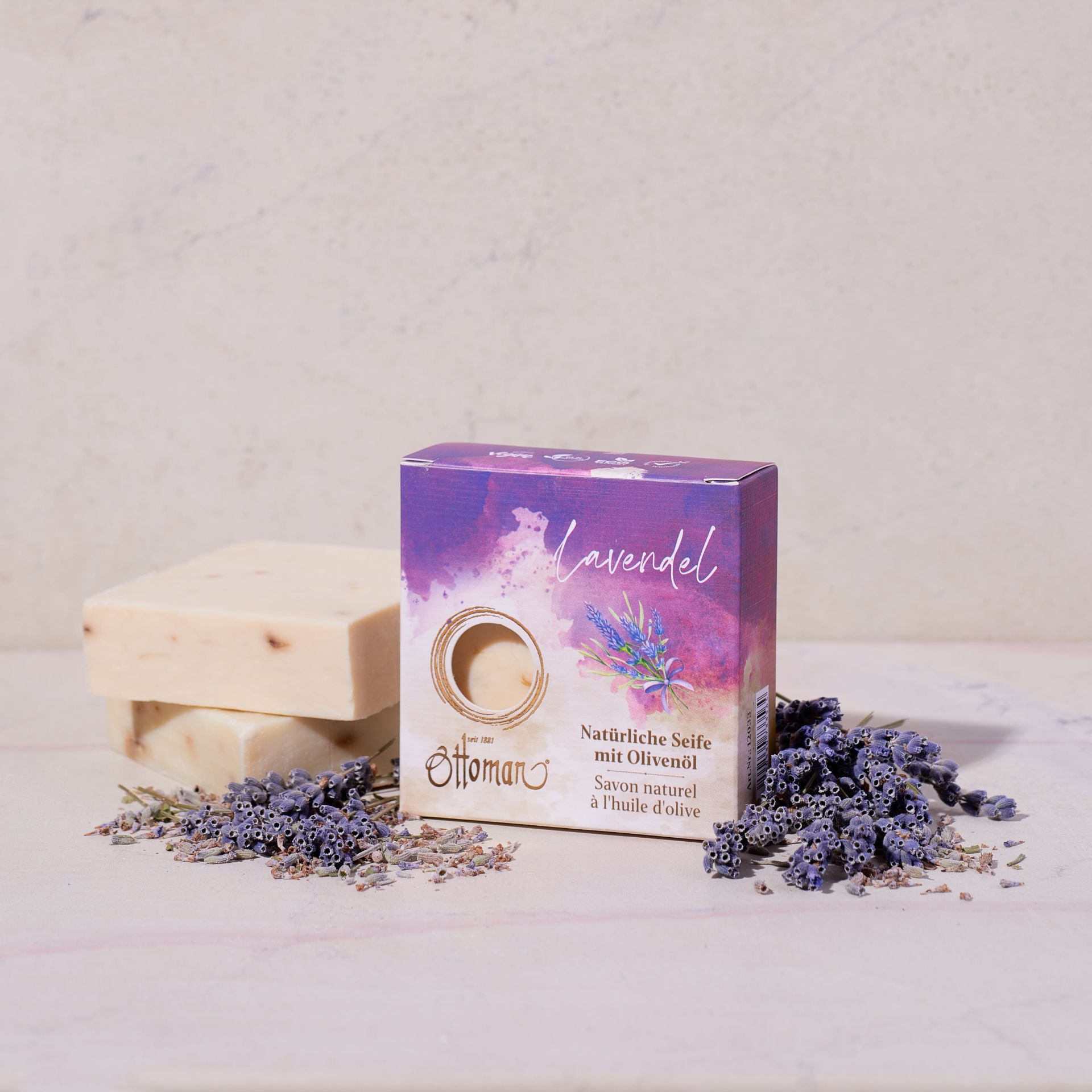 Natürliche Olivenölseife Lavendel 110g