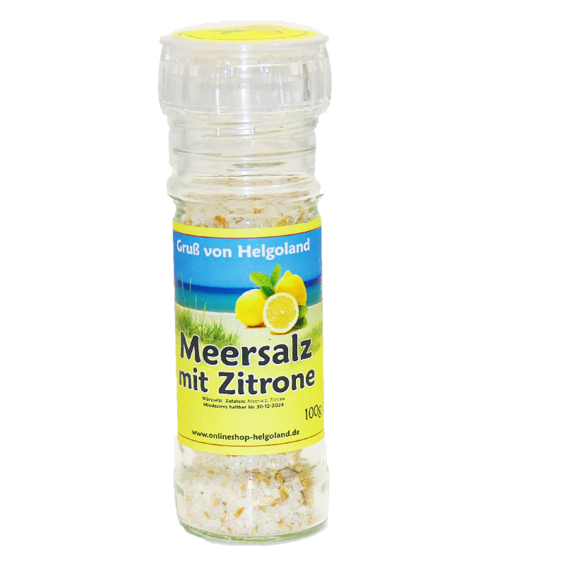 Gewürzmühle Meersalz mit Zitrone 100g Gewürzmühle Meersalz mit Zitrone 100g