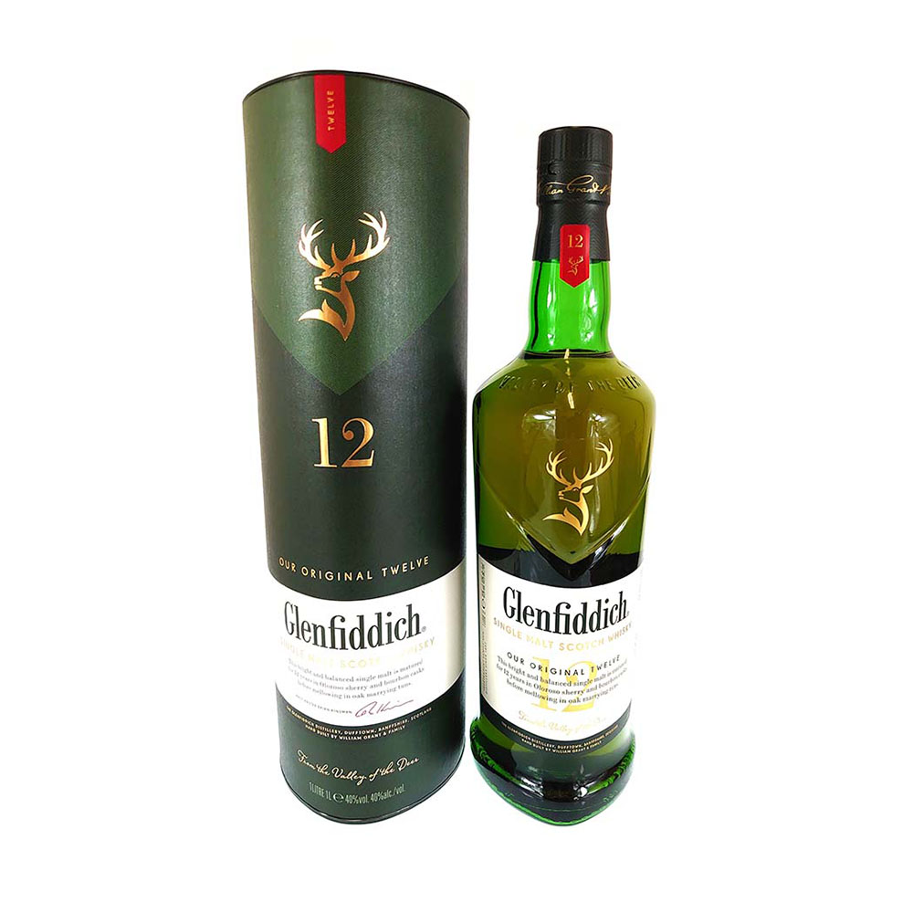 Glenfiddich 12 years 1 liter 40% vol. Glenfiddich 12 years 1 liter 40% vol.