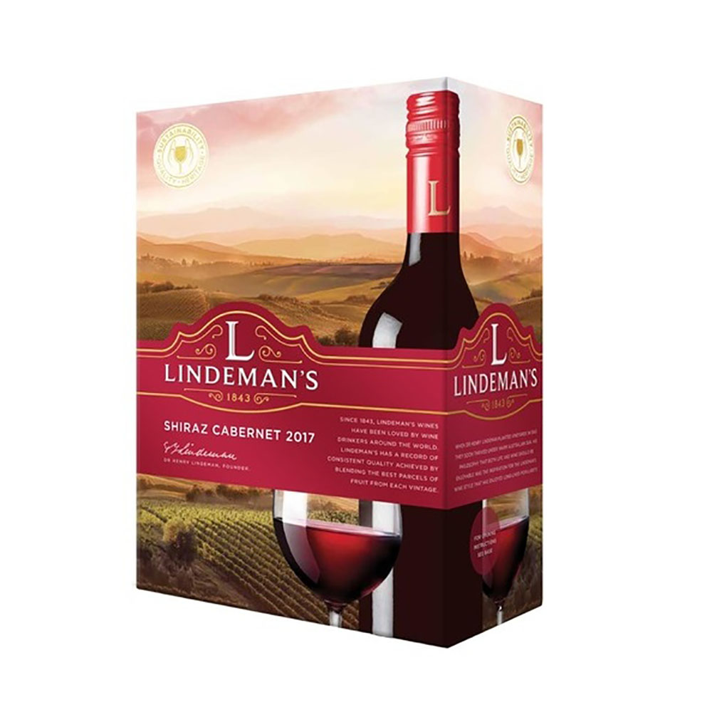 Lindemans Shiraz/Cabernet Sauvignon dry, red (Bag in Box) 3 Liter 12,5%vol. Lindemans Shiraz/Cabernet Sauvignon dry, red (Bag in Box) 3 Liter 12,5%vol.