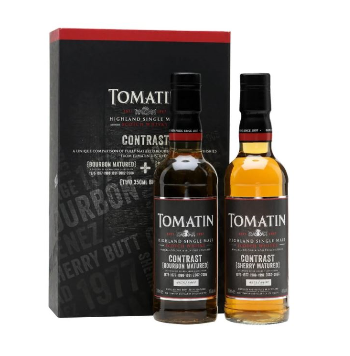 Tomatin Contrast (Bourbon VS Sherry) 46%vol. 2x 0,35Liter Tomatin Contrast (Bourbon VS Sherry) 46%vol. 2x 0,35Liter