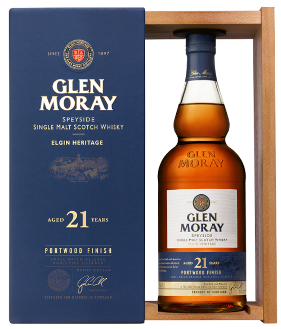 Glen Moray 21 Years Single Malt  46.3%  0,7 Liter