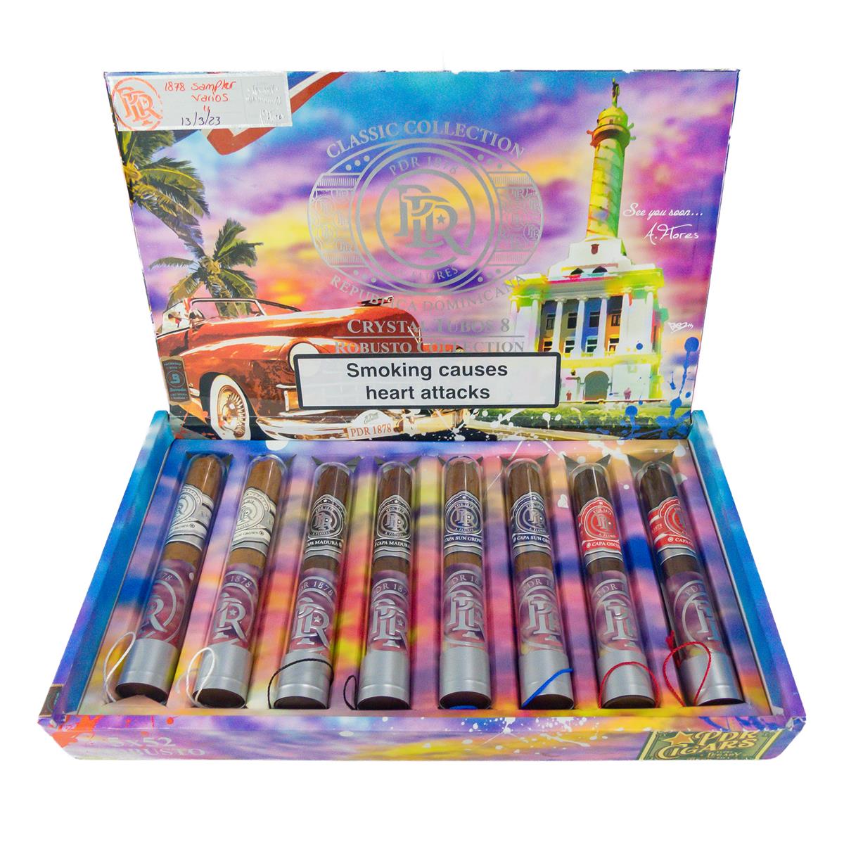 PDR 1878 Classic Collection Robusto Sampler Crystal Tubo 8er 