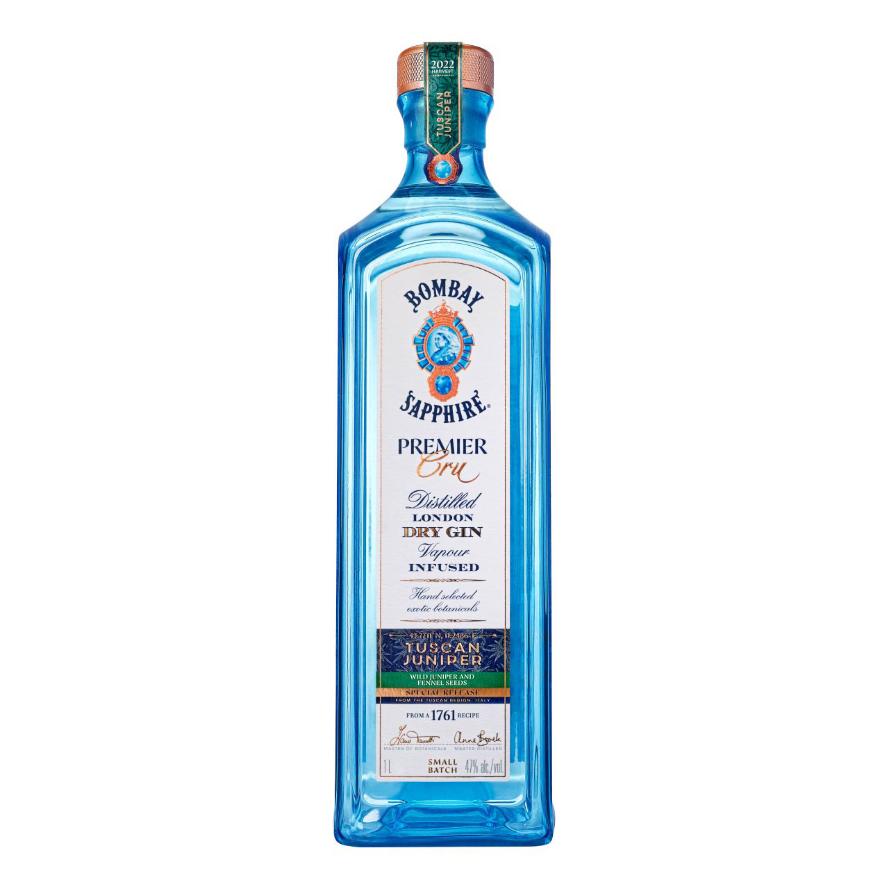 Bombay Sapphire Premier Tuscan Juniper 47%vol. 1Liter
