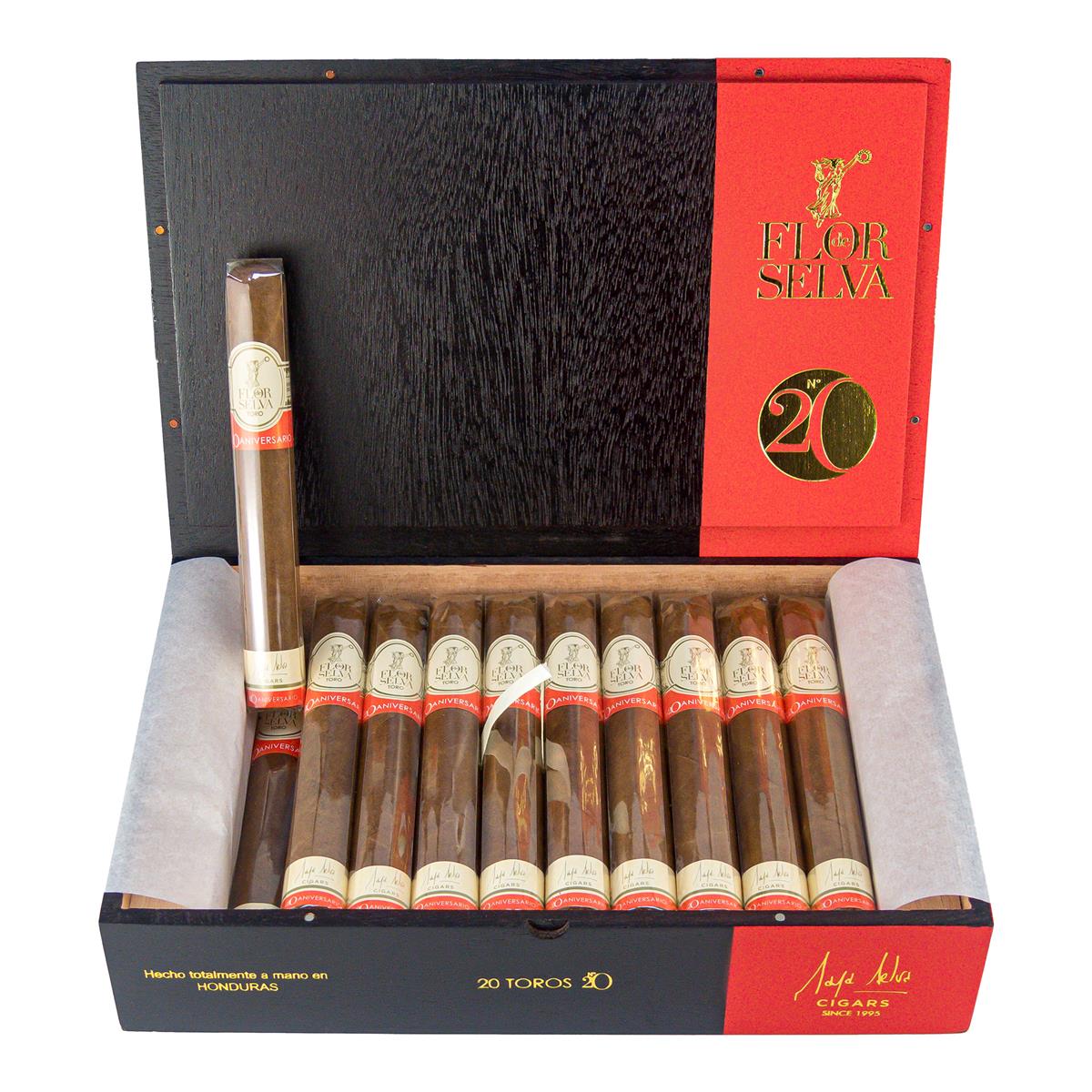 Flor de Selva Coleccion  Anniversary N°20 Toro 20er Flor de Selva Coleccion  Anniversary N°20 Toro 20er