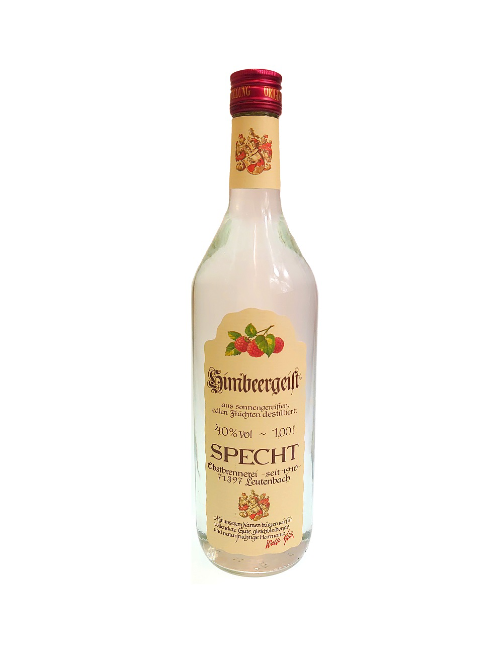 Specht Wald-Himbeergeist 40%vol. 1 Liter Specht Wald-Himbeergeist 40%vol. 1 Liter