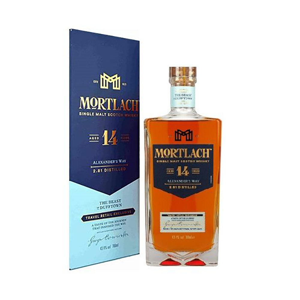 Mortlach 14 years old 0.7 liters 43.4% vol. Mortlach 14 years old 0.7 liters 43.4% vol.