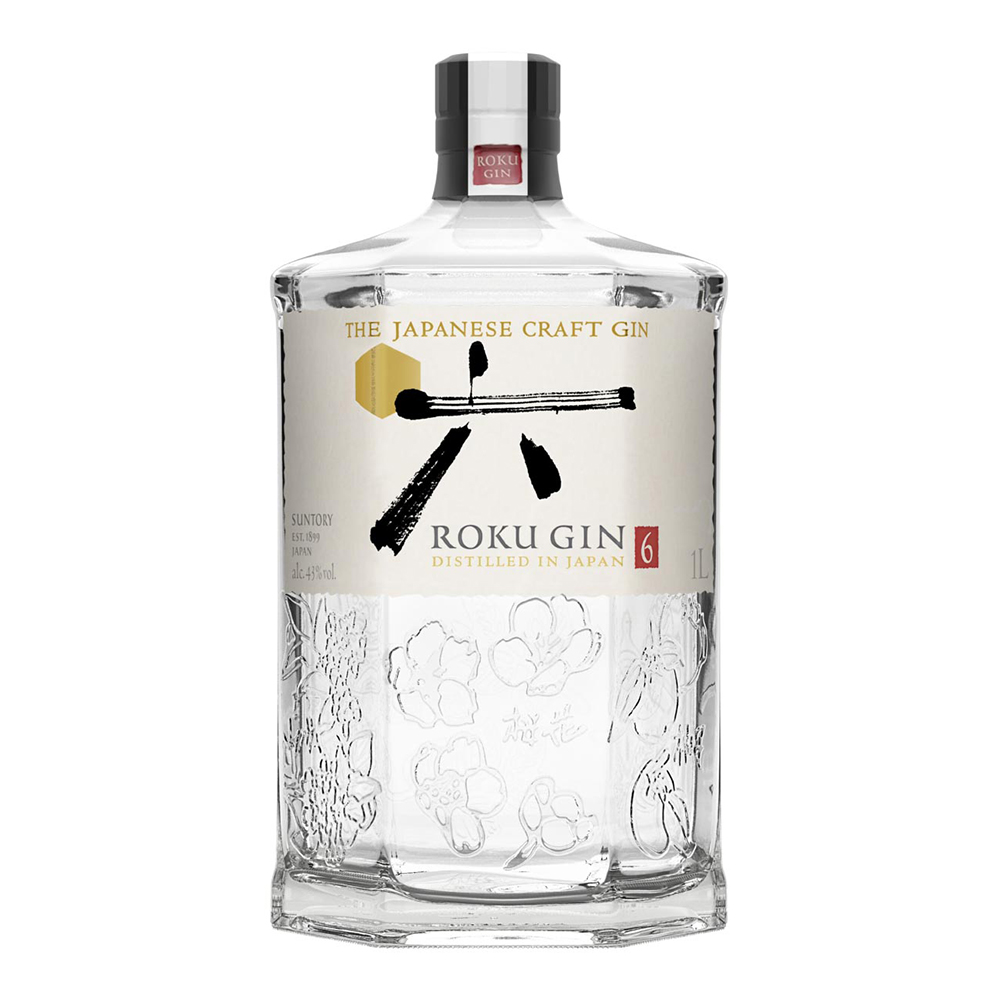 Roku Gin Japanese Craft 43%vol. 1 Liter Roku Gin Japanese Craft 43%vol. 1 Liter