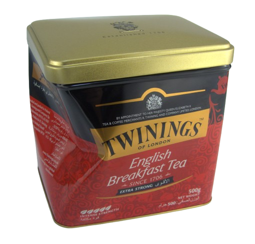 Twinings English Breakfast Extra Strong  in Can 500g