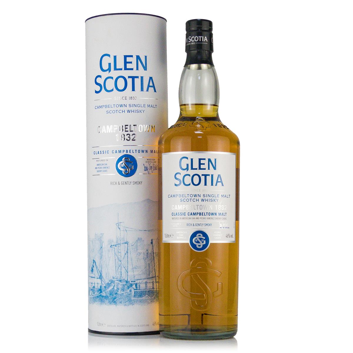 Glen Scotia Campeltown 1832 Classic 1 liter 46% vol. Glen Scotia Campeltown 1832 Classic 1 liter 46% vol.
