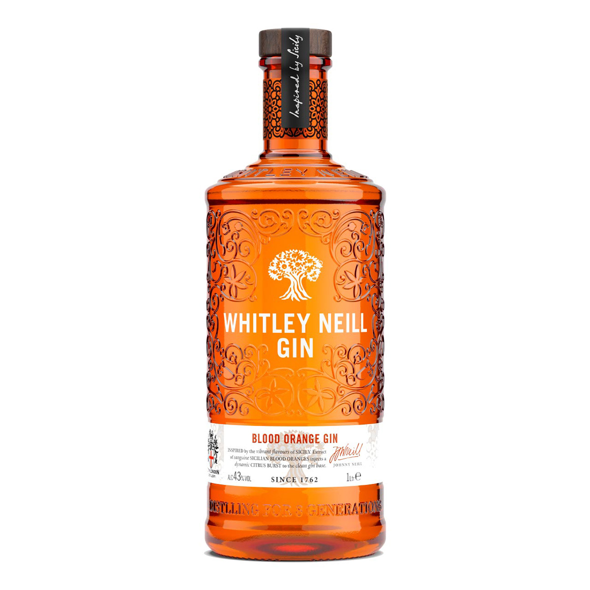 Whitley Neill Blood Orange Gin 1 Liter 43%vol.