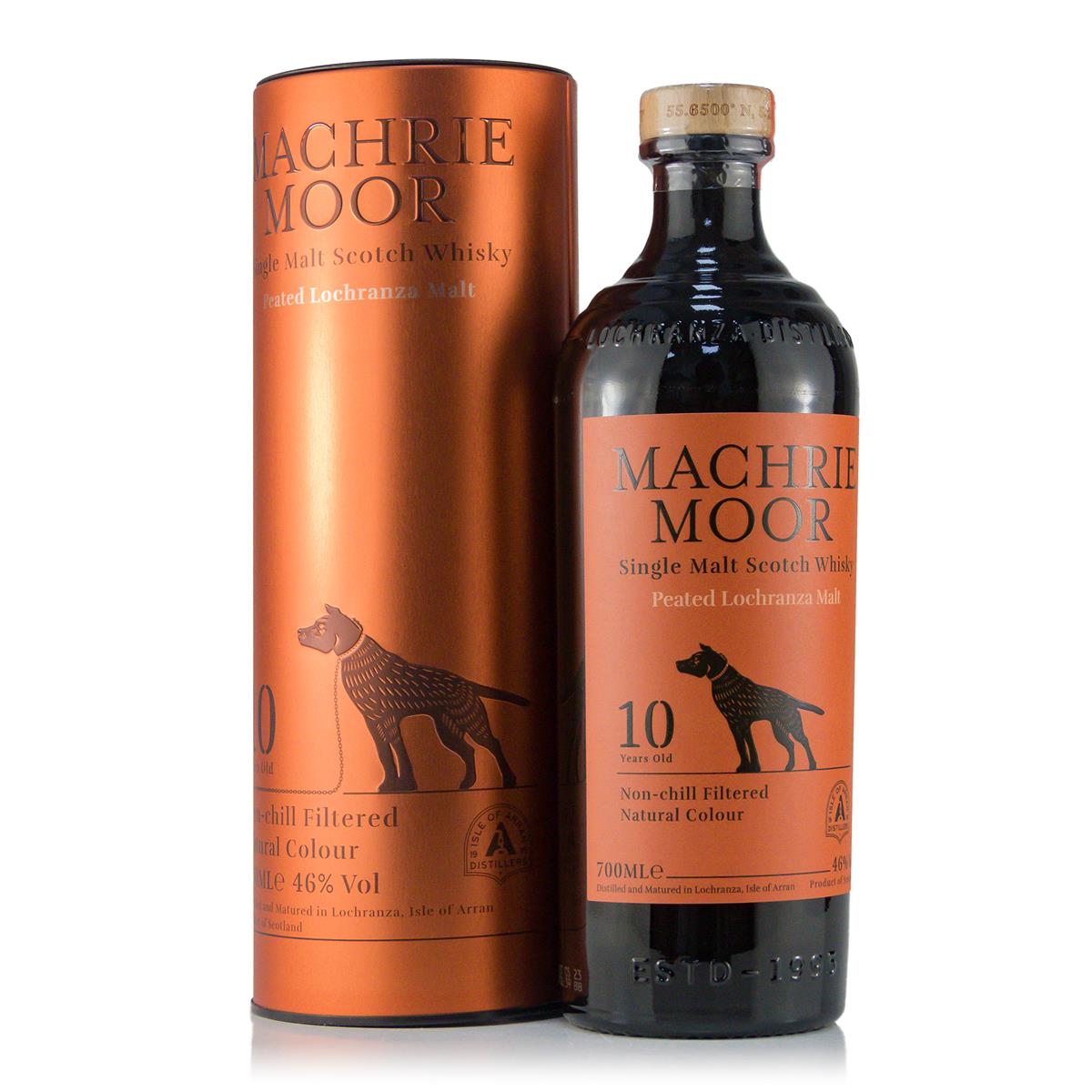 Arran Machrie Moor Peated Lochranza 10 Years 46%. 0,7 Liter Arran Machrie Moor Peated Lochranza 10 Years 46%. 0,7 Liter