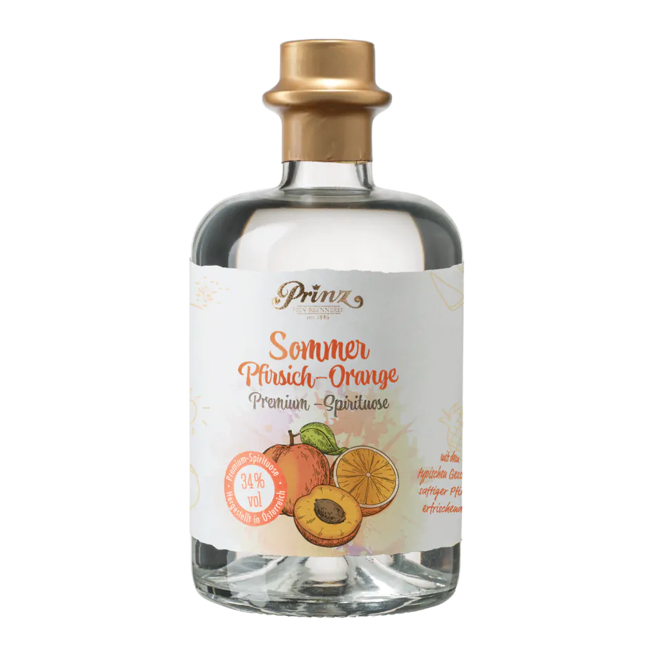 Prinz Summer Peach-Orange 34% vol. 0.5 Liter