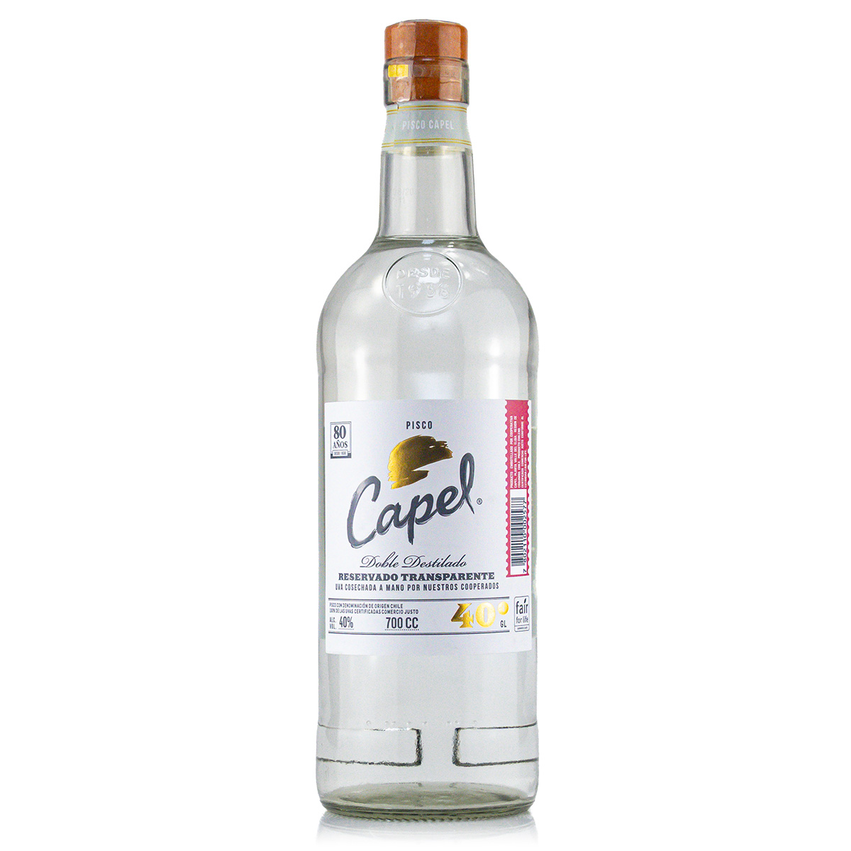 Pisco Capel Reservado Doble Distilado 40%vol. 0,7 Liter