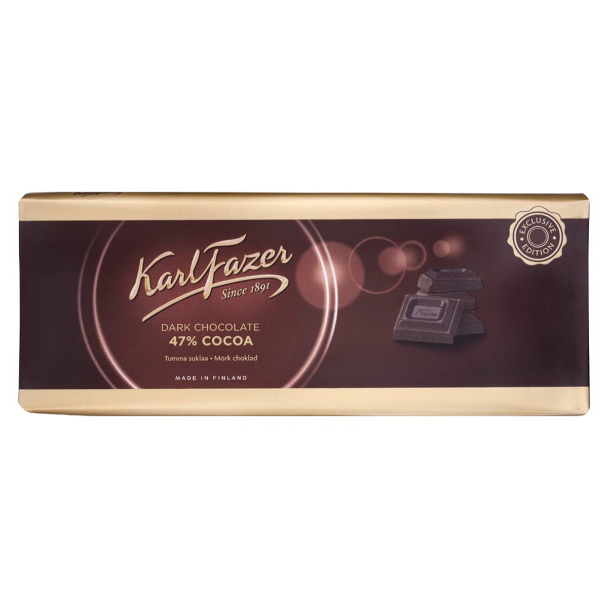 Karl Fazer Dark Chocolate Bar 250g