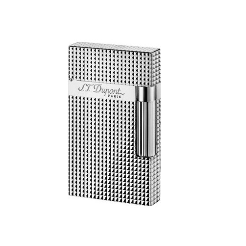 S.T. Dupont lighter Ligne2 silver-plated Carrè S.T. Dupont lighter Ligne2 silver-plated Carrè