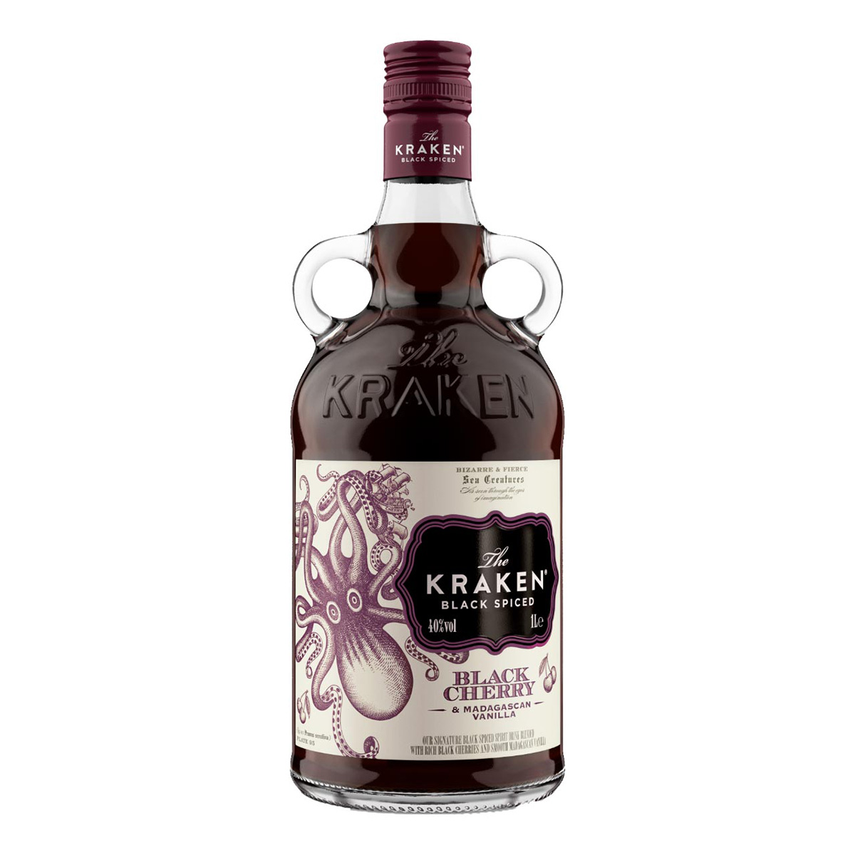 The Kraken Black Spiced Cherry&Madagascan Vanilla 40%vol. 1 Liter