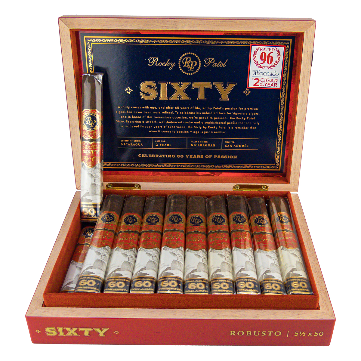 Rocky Patel SIXTY 1961-2021 Robusto 20er Rocky Patel SIXTY 1961-2021 Robusto 20er
