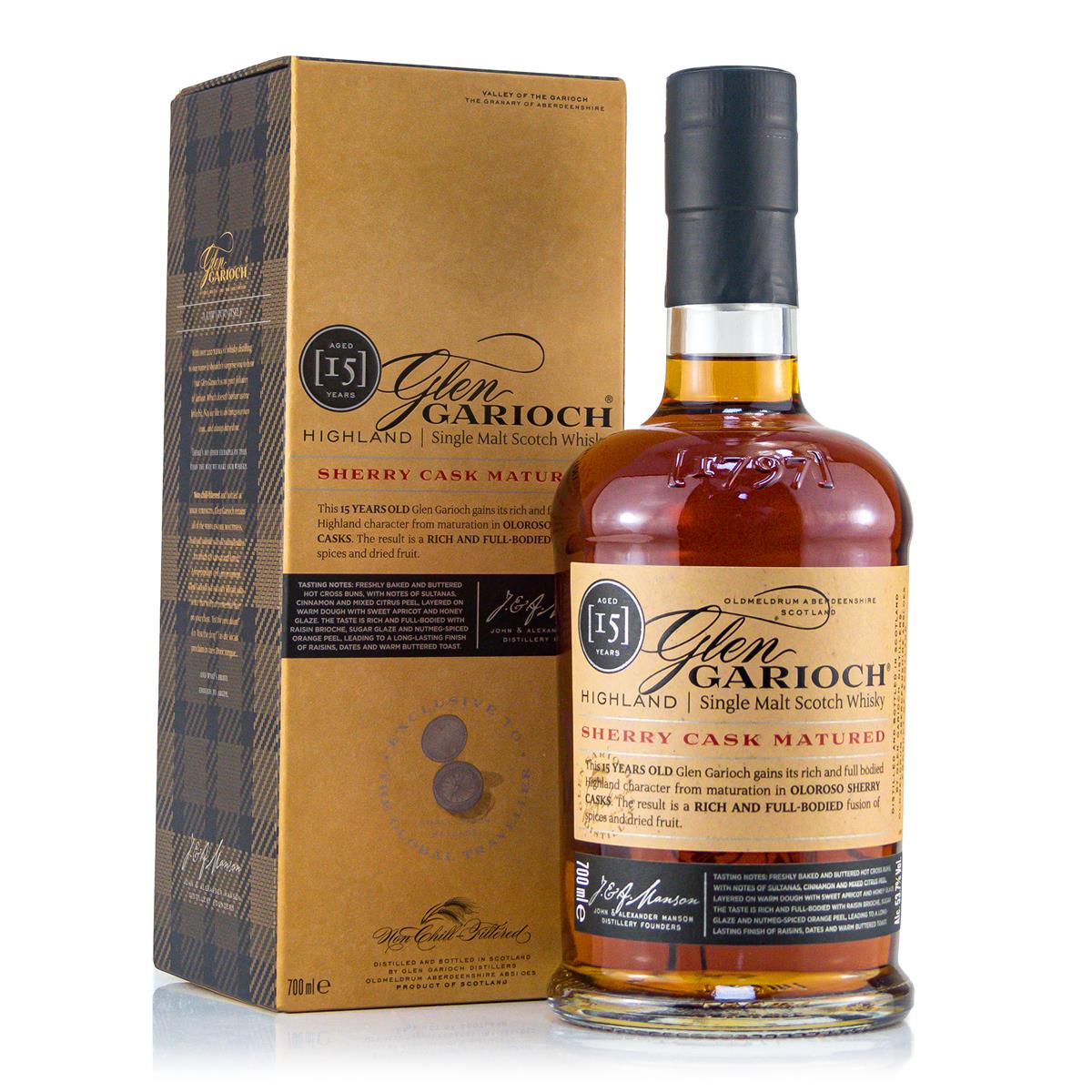 Glen Garioch 15 Year Old Sherry Cask 53.7% vol. 0.7 liters Glen Garioch 15 Year Old Sherry Cask 53.7% vol. 0.7 liters